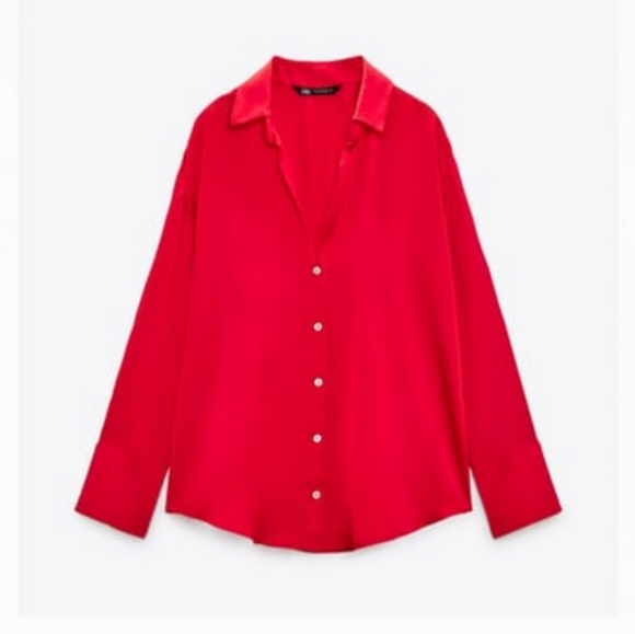 Zara Button Up Blouse - Picture 2 of 6